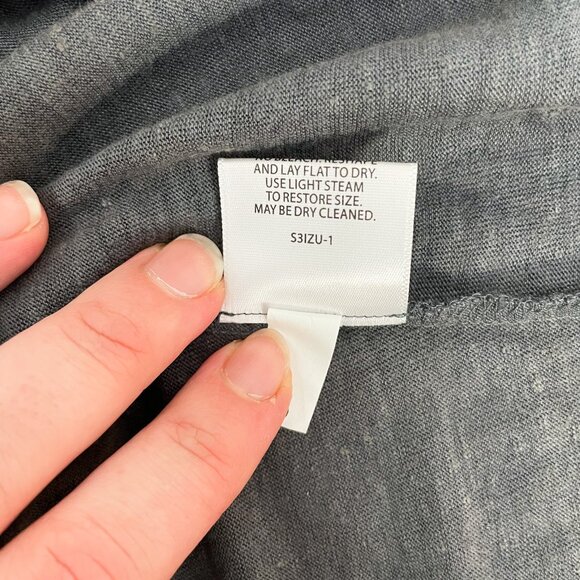 NWOT Eileen Fisher 100% Linen Jersey Gray Metallic Scoop Neck Tank size XS - Picture 5 of 5